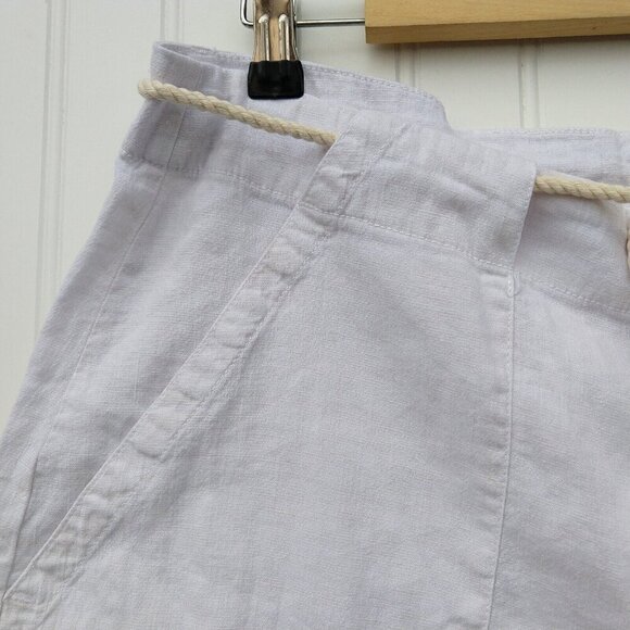 Fresh Produce Del Mar Linen Shorts White Size L NWT L Bermuda Womens MSRP $65 - Picture 4 of 15